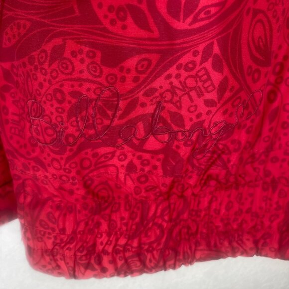 Billabong Jamie Anderson Signature Series Womens Red Snow Jacket M Full Zip Ski - Picture 16 of 16